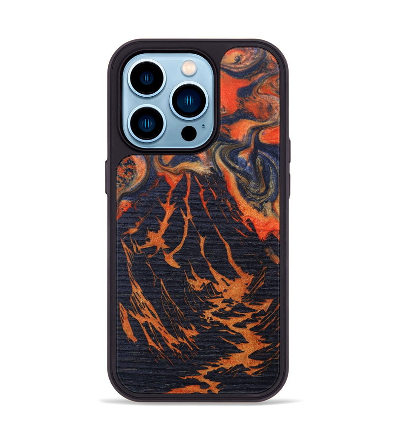iPhone 14 Pro Wood+Resin Phone Case - Salem (Lava, 627155)