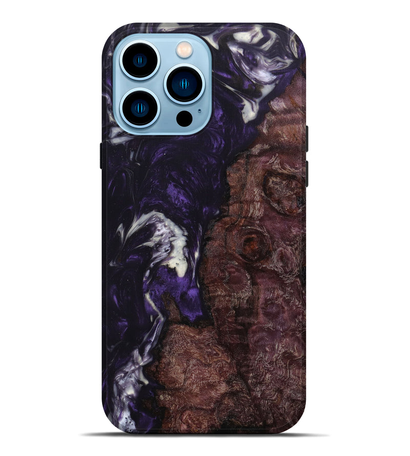 iPhone 14 Pro Max Wood+Resin Live Edge Phone Case - Annie (Artist Pick, 632218)