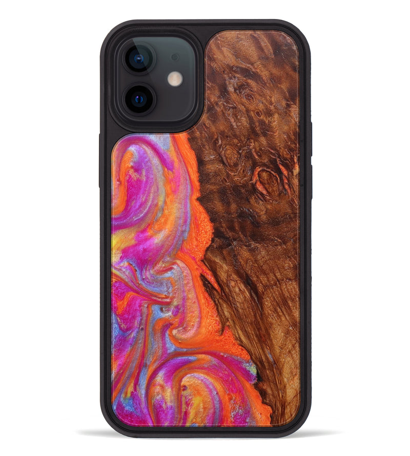 iPhone 12 Wood+Resin Phone Case - Sheryl (Retro, 636274)