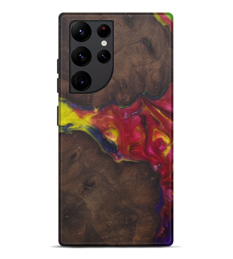 Galaxy S22 Ultra Wood+Resin Live Edge Phone Case - Agnes (Purple, 575510)