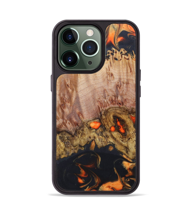 iPhone 13 Pro Wood+Resin Phone Case - Jackeline (Lava, 624922)