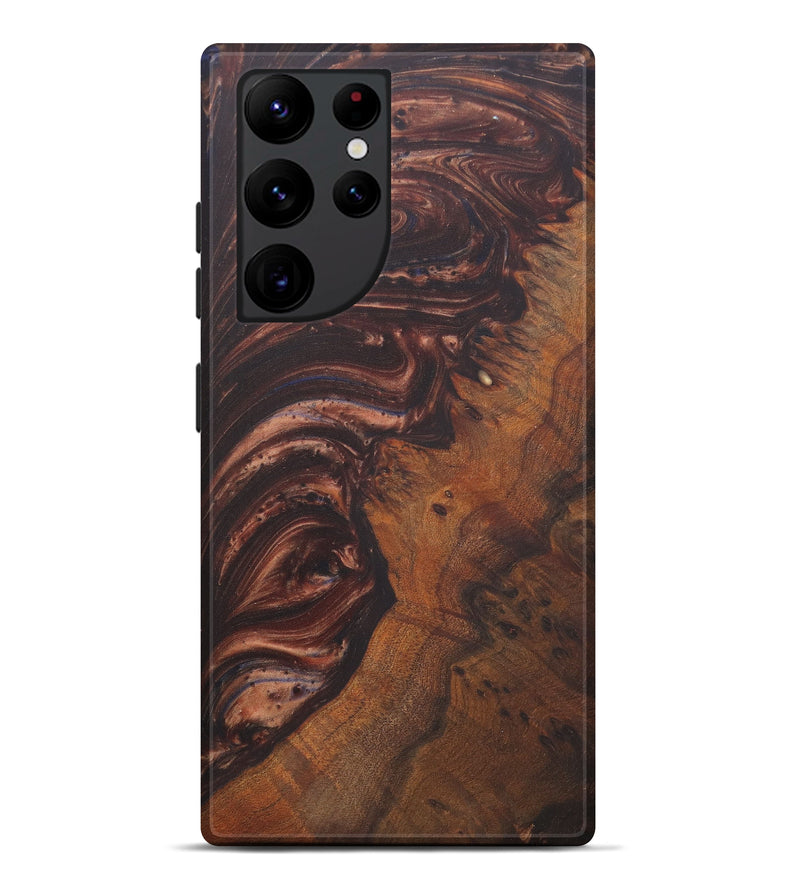 Galaxy S22 Ultra Wood+Resin Live Edge Phone Case - Ethelda (Metallic, 575475)