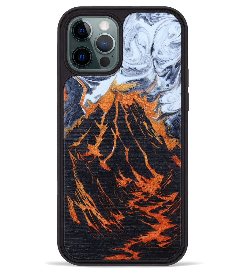 iPhone 12 Pro Max Wood+Resin Phone Case - Trace (Lava, 627149)