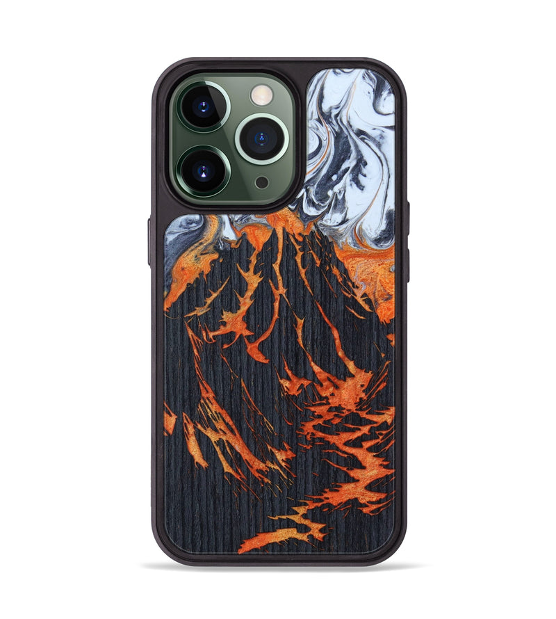 iPhone 13 Pro Wood+Resin Phone Case - Shayne (Lava, 627191)