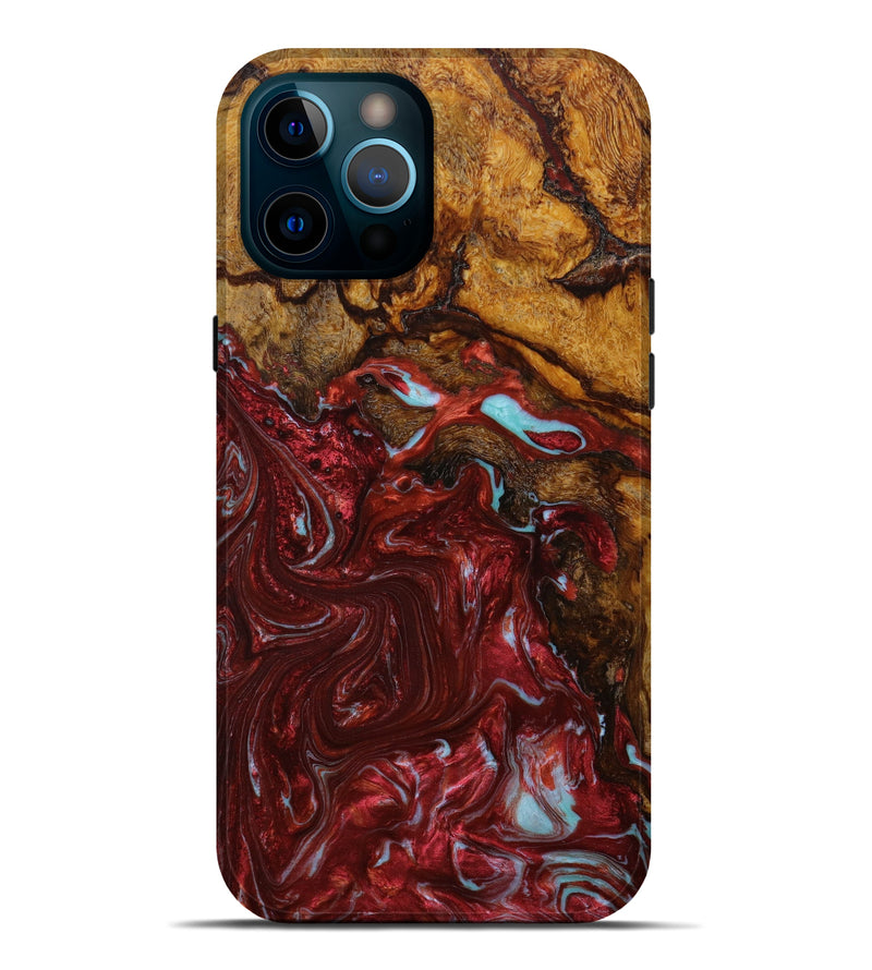 iPhone 12 Pro Max Wood+Resin Live Edge Phone Case - James (Artist Pick, 642692)